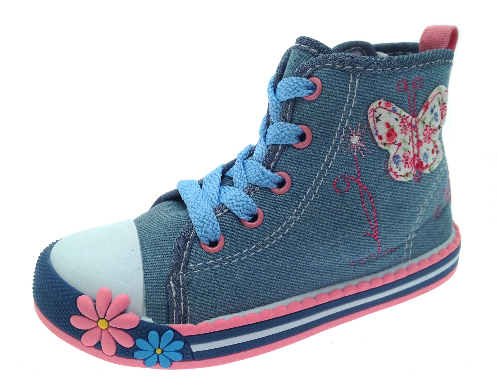 girls floral trainers